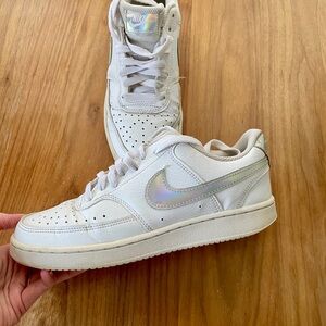 Nike Court Vision White Sneakers Size 7.5